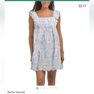 Rachel Ashwell Blue Floral Cotton Nightdress